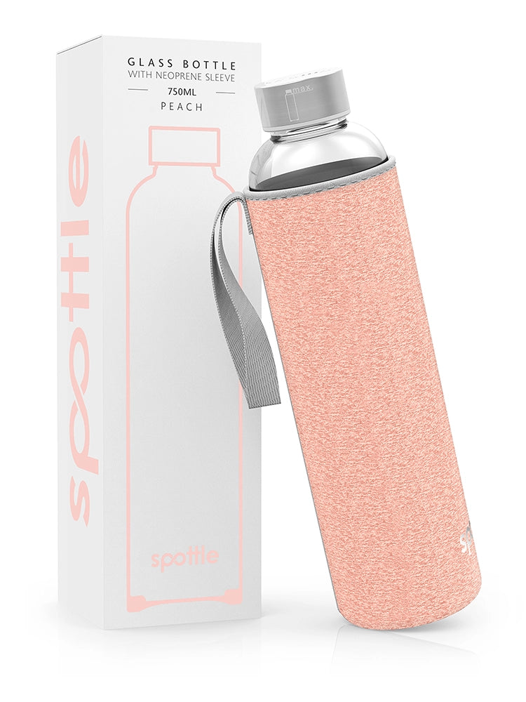 glasflasche-750ml-mit-neoprenhuelle-peach #color_peach