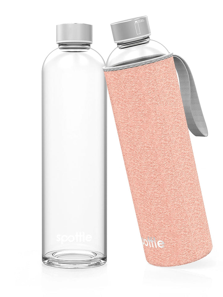 spottle-glasflasche-mit-neoprenhuelle-1-l-peach Peach #color_peach