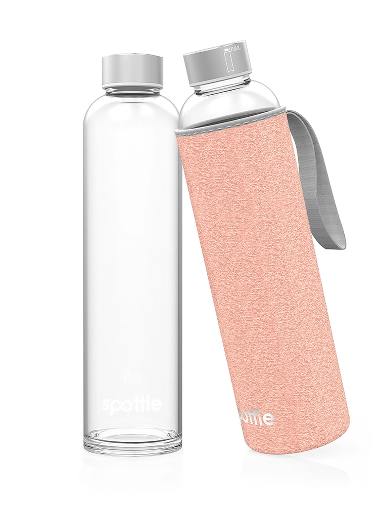 trinkflache-glas-750ml-mit-neoprenhuelle-lila Peach cotton #color_peach